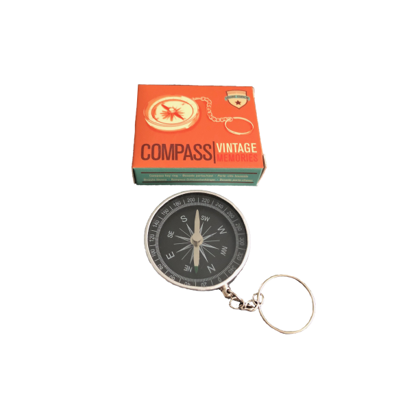 Kompas med nøglering
